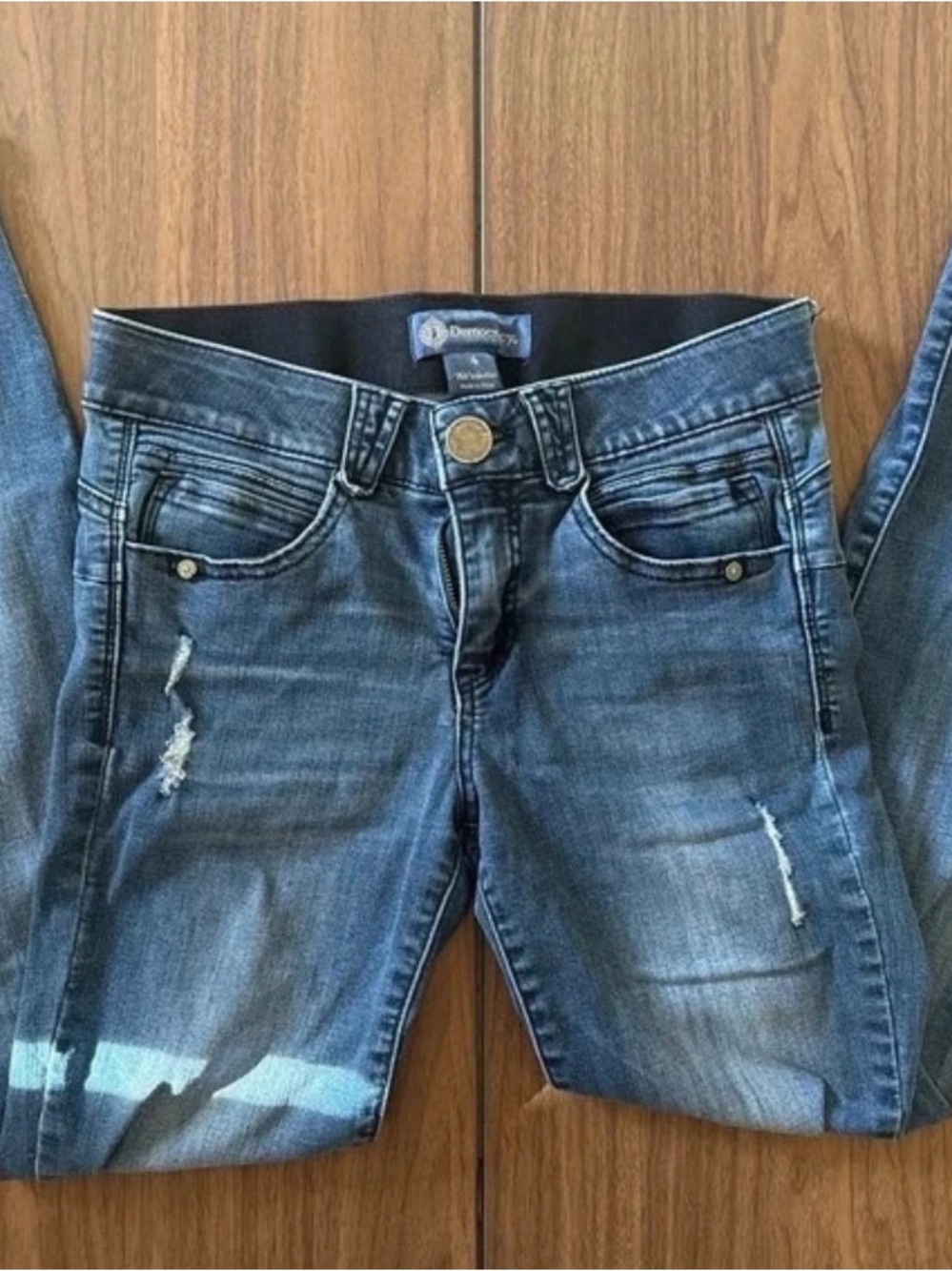 Democracy “Ab” solution Distressed Women's Skinny Jeans